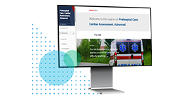 EMS certification training software screenshot - HealthStream